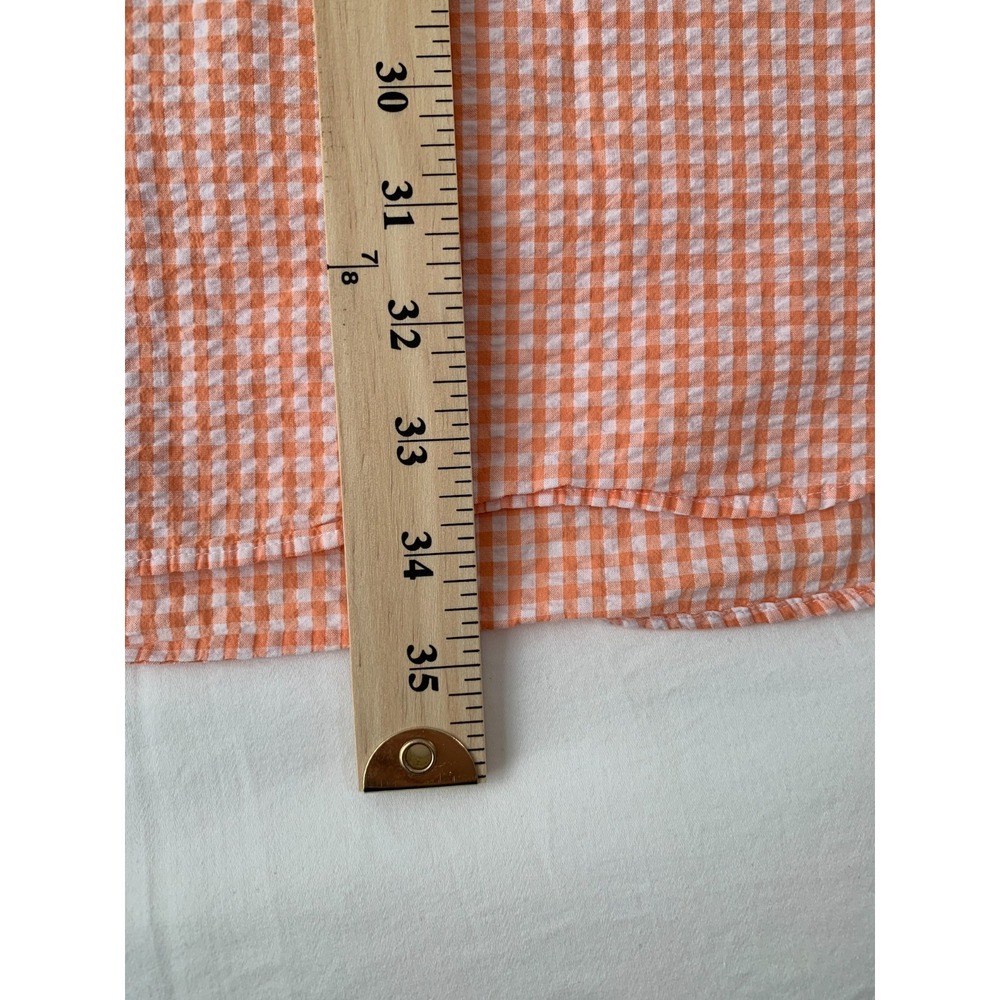 Polo Ralph Lauren Orange Gingham Seersucker Sport Shirt Classic Fit / 3XL T - Picture 13 of 16